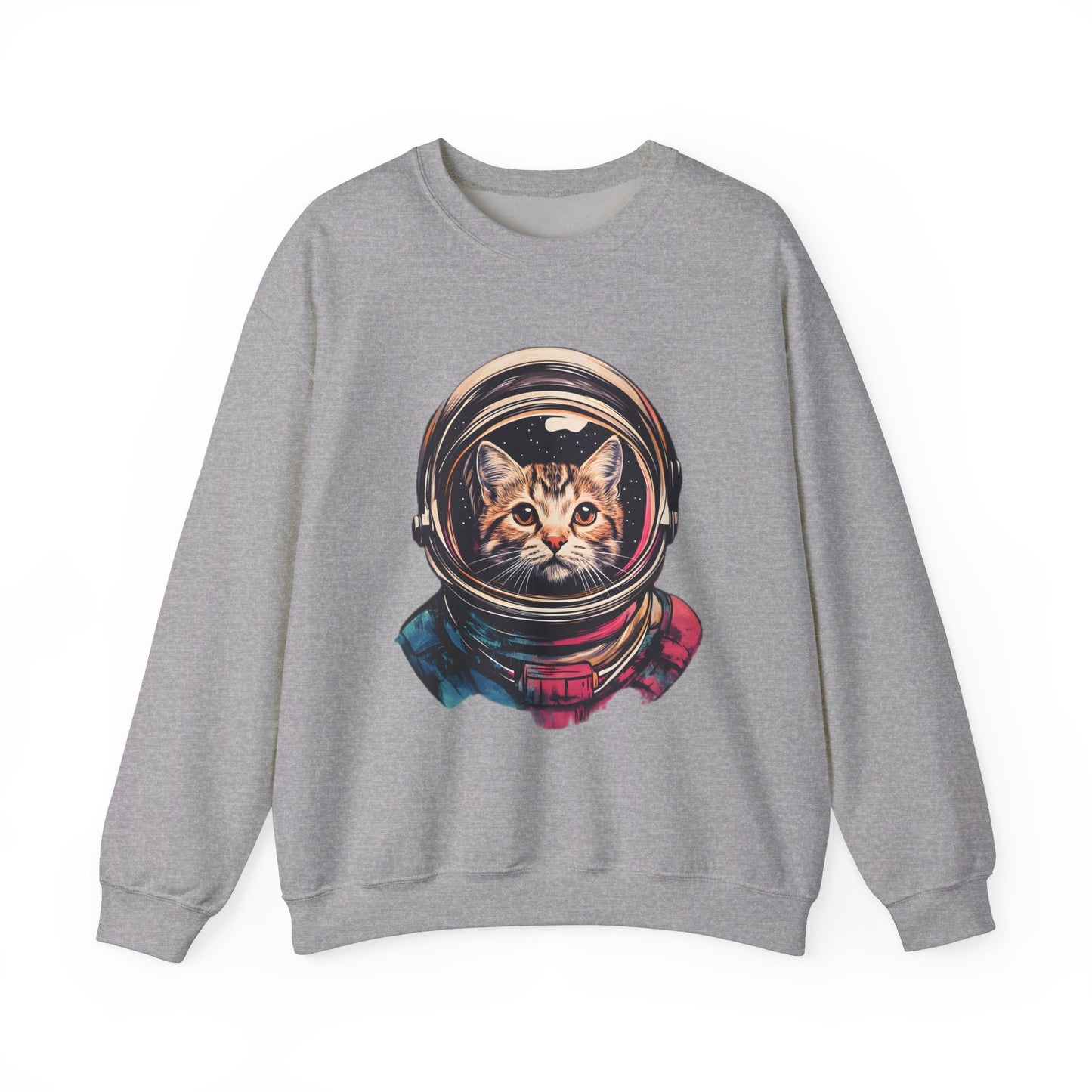 Space Cat Unisex Heavy Blend™ Crewneck Sweatshirt