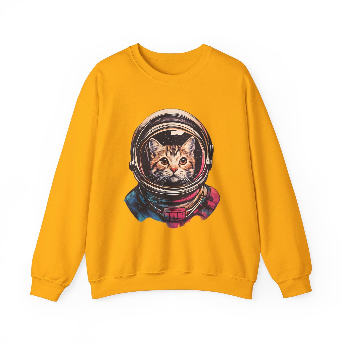 Space Cat Unisex Heavy Blend™ Crewneck Sweatshirt