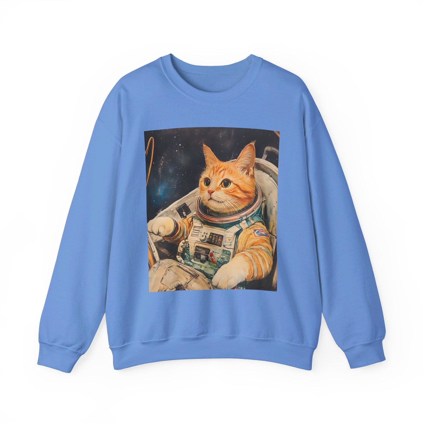 Space Cat Unisex Heavy Blend™ Crewneck Sweatshirt