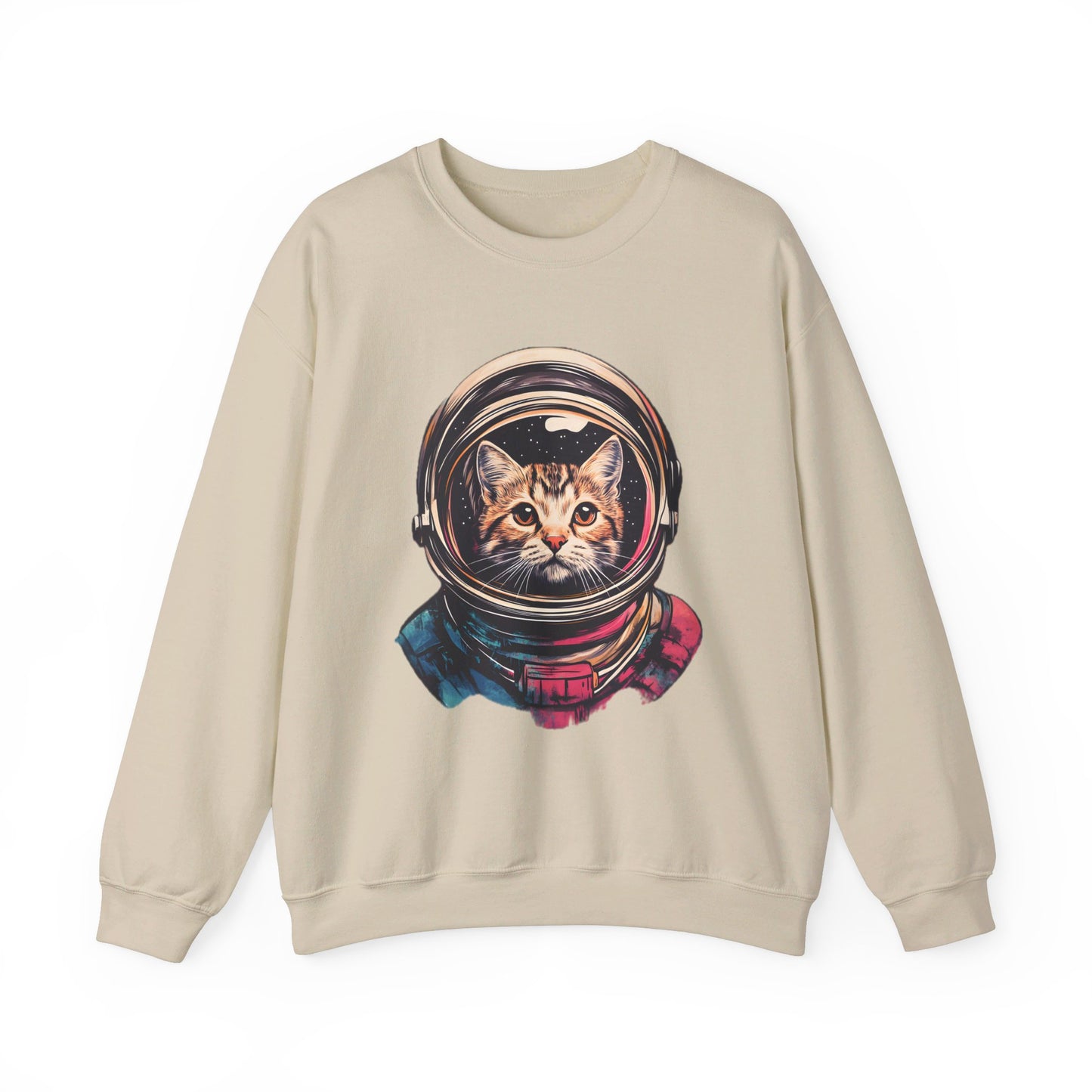 Space Cat Unisex Heavy Blend™ Crewneck Sweatshirt